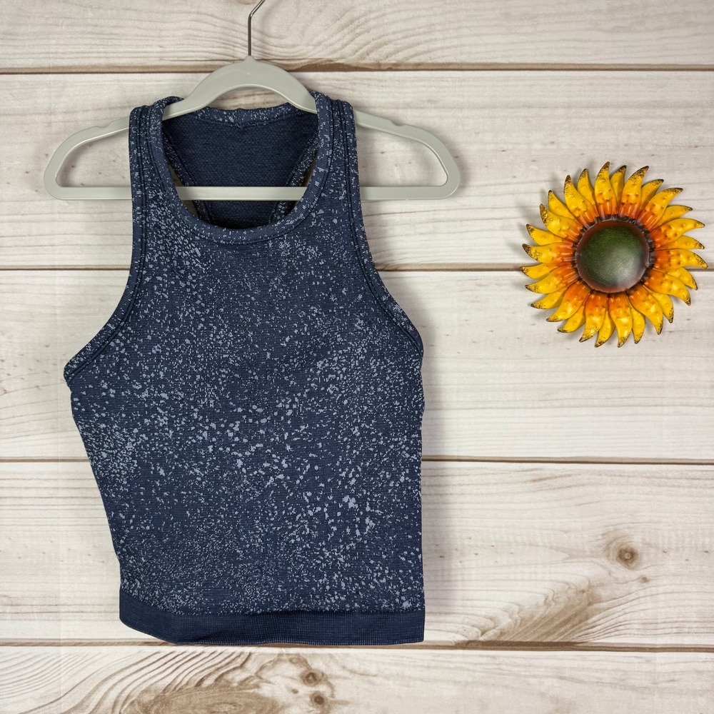 Lululemon Ebb to Street Cropped Racerback Tank Top Size 4